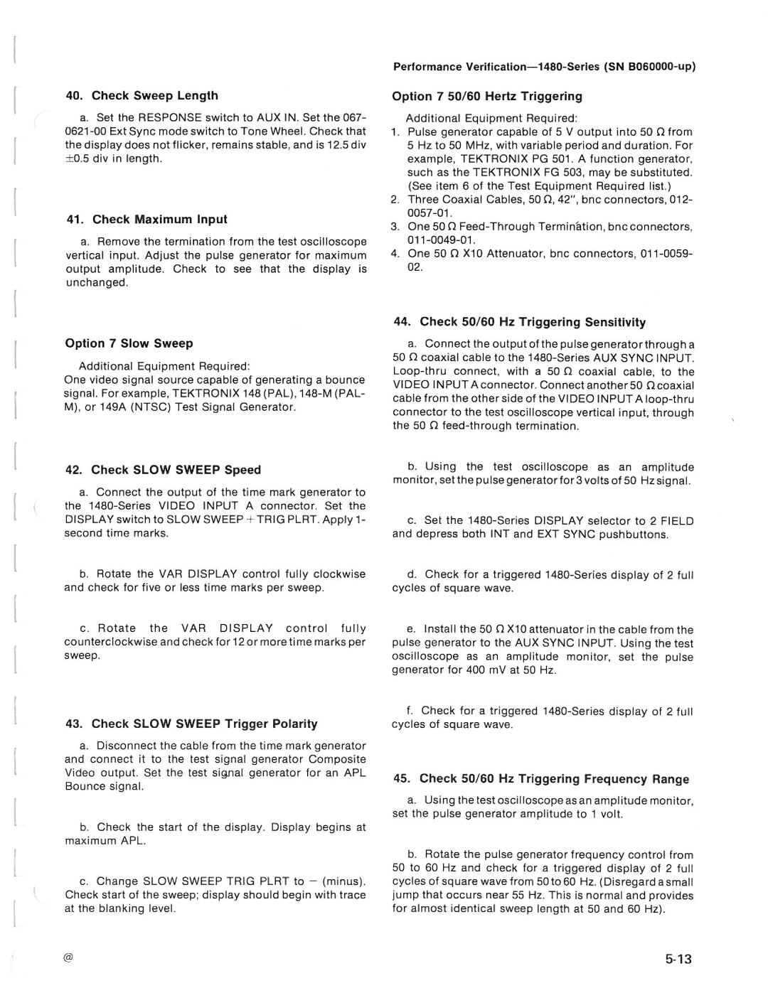 Tektronix 1480-SERIES manual 
