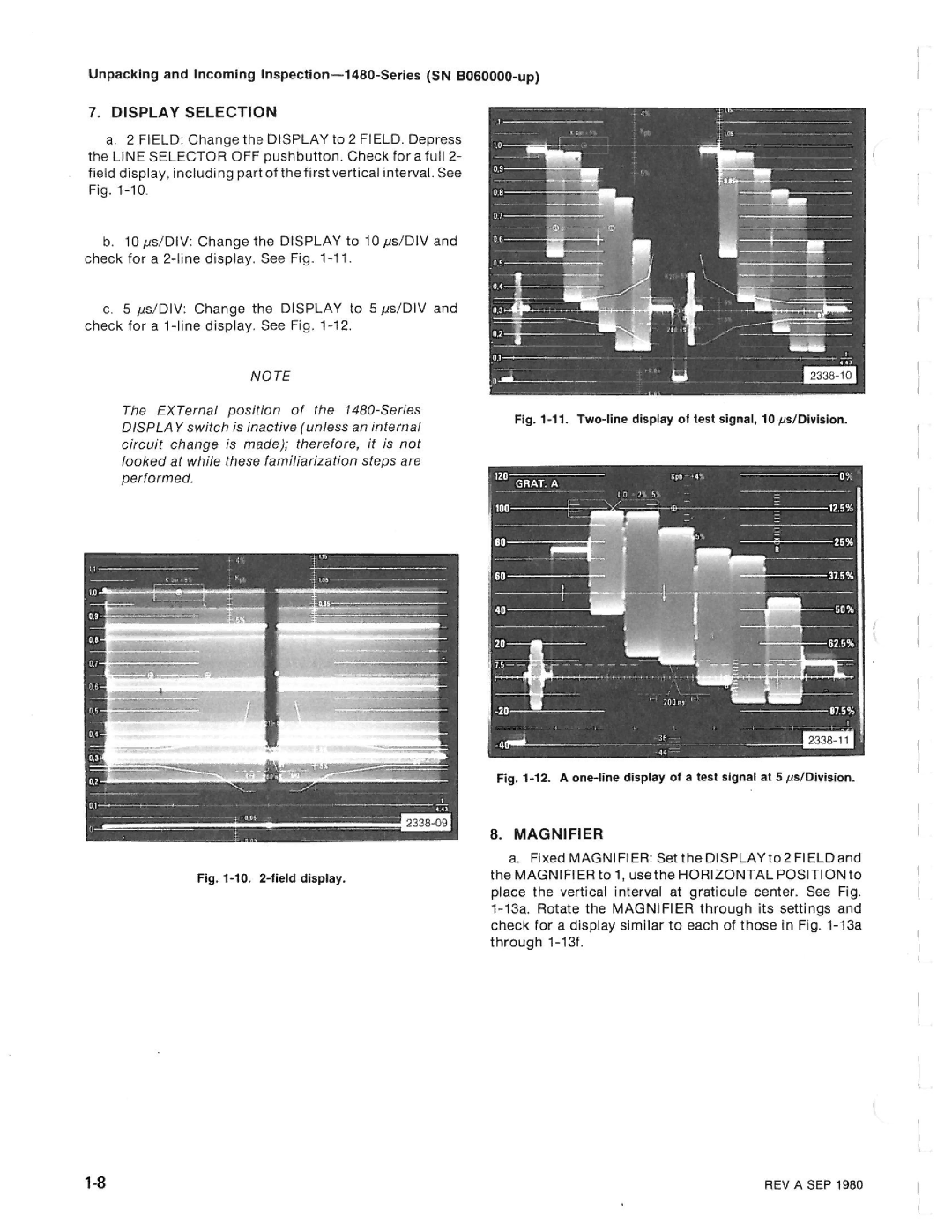 Tektronix 1480-SERIES manual 