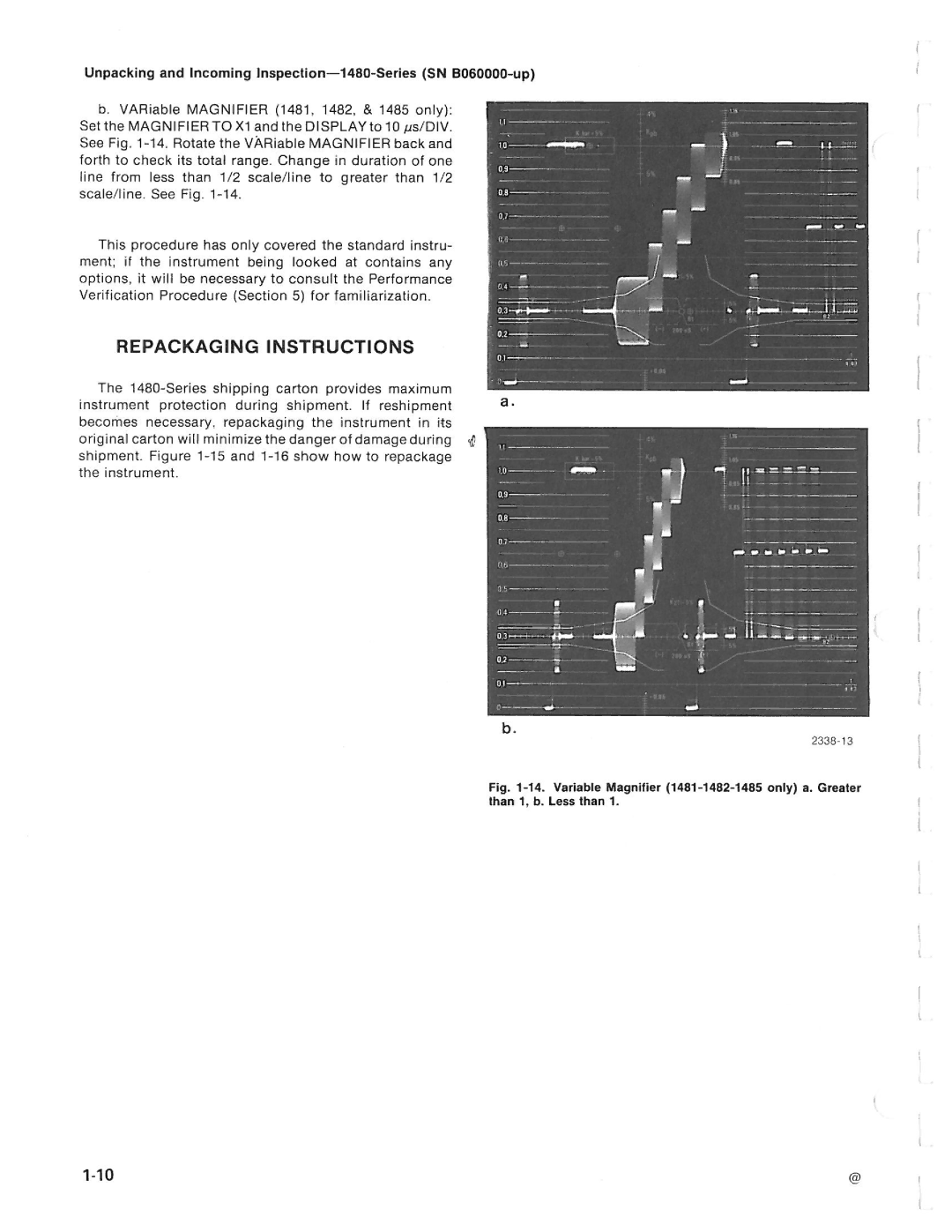Tektronix 1480-SERIES manual 
