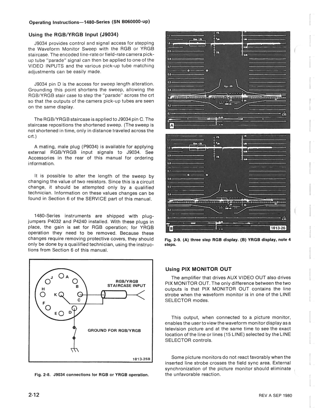 Tektronix 1480-SERIES manual 
