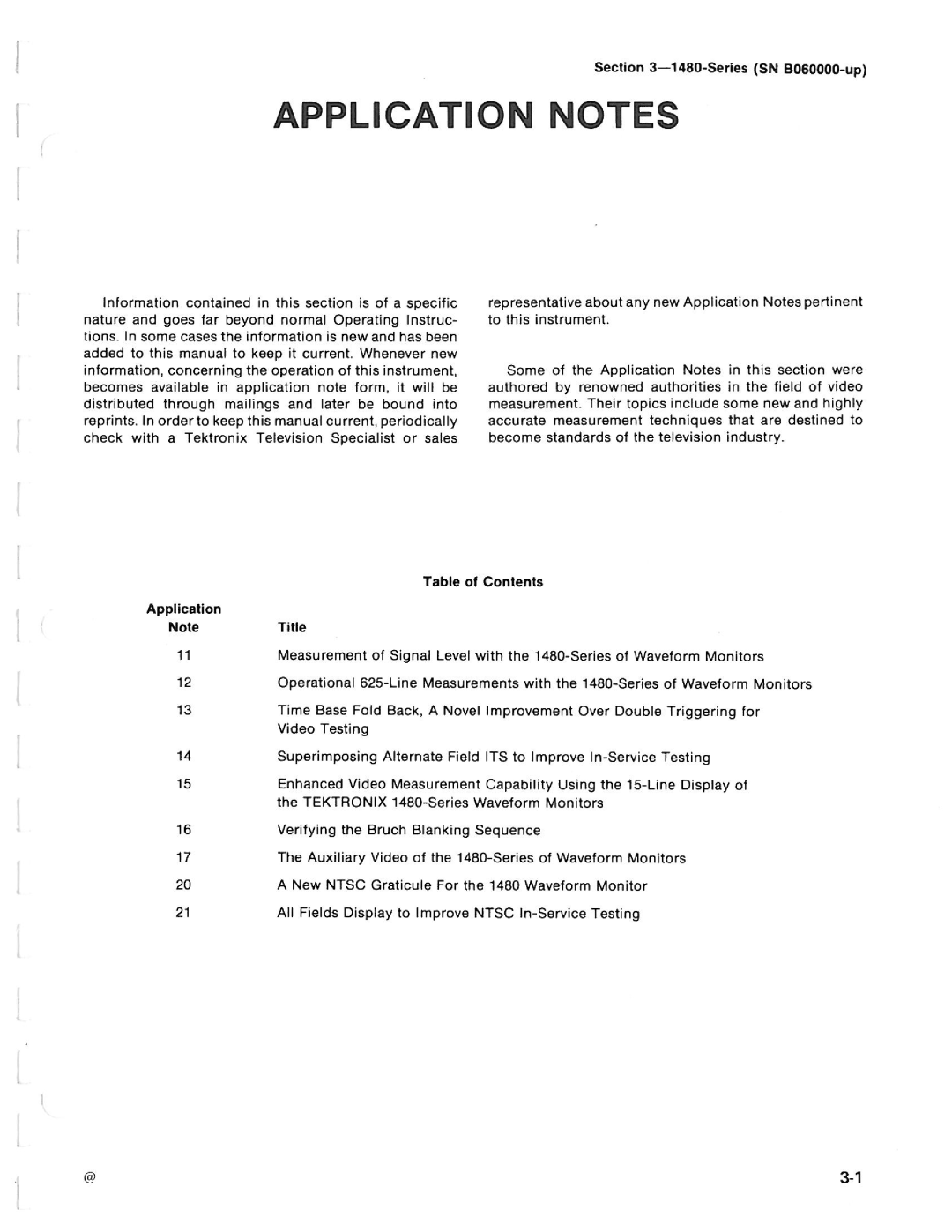 Tektronix 1480-SERIES manual 