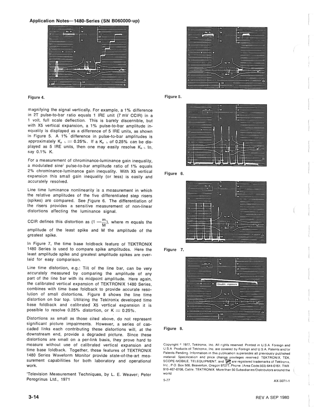 Tektronix 1480-SERIES manual 