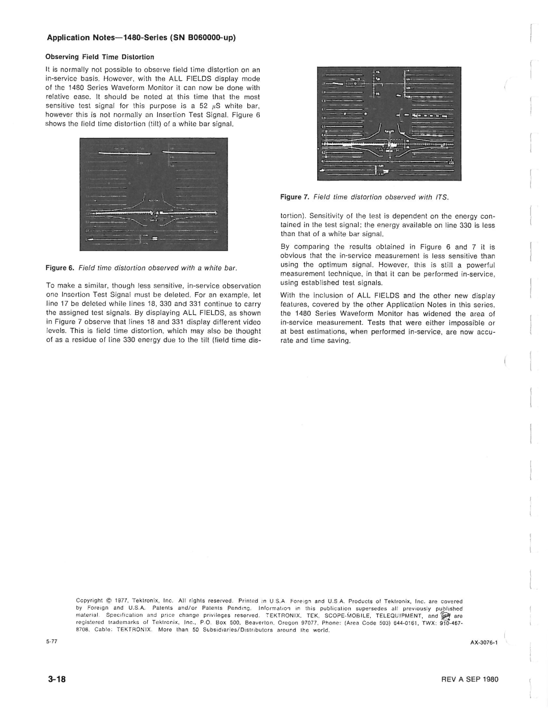 Tektronix 1480-SERIES manual 