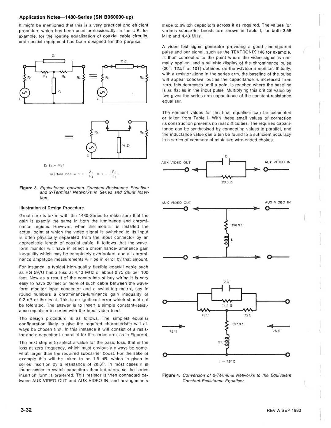 Tektronix 1480-SERIES manual 