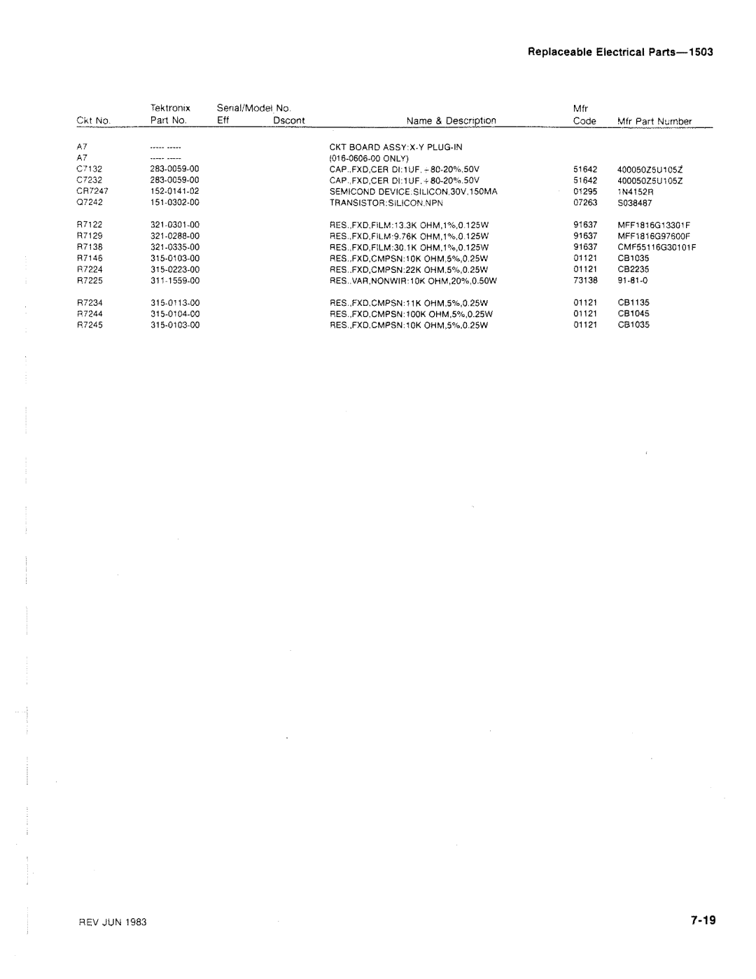 Tektronix 1503 manual 