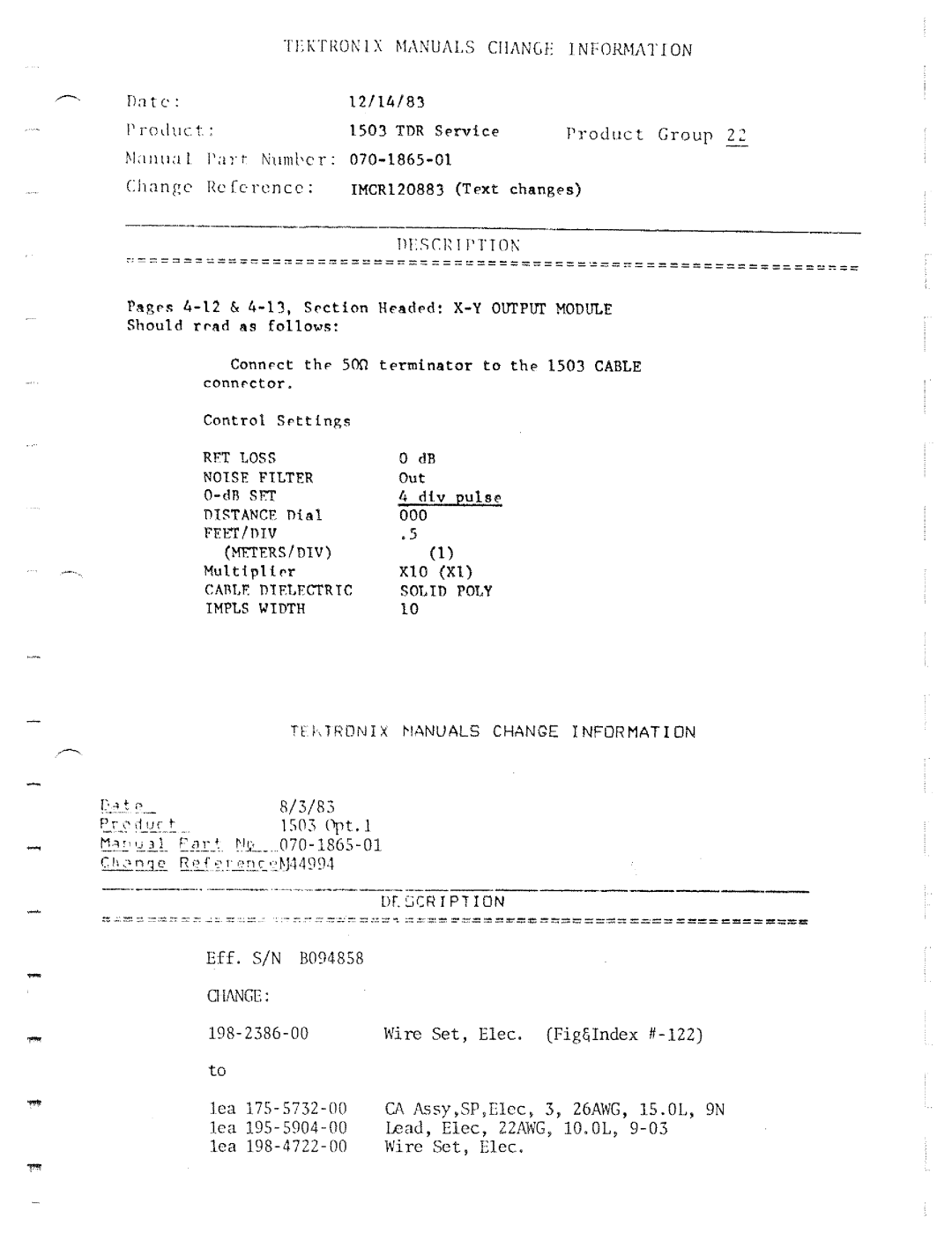 Tektronix 1503 manual 