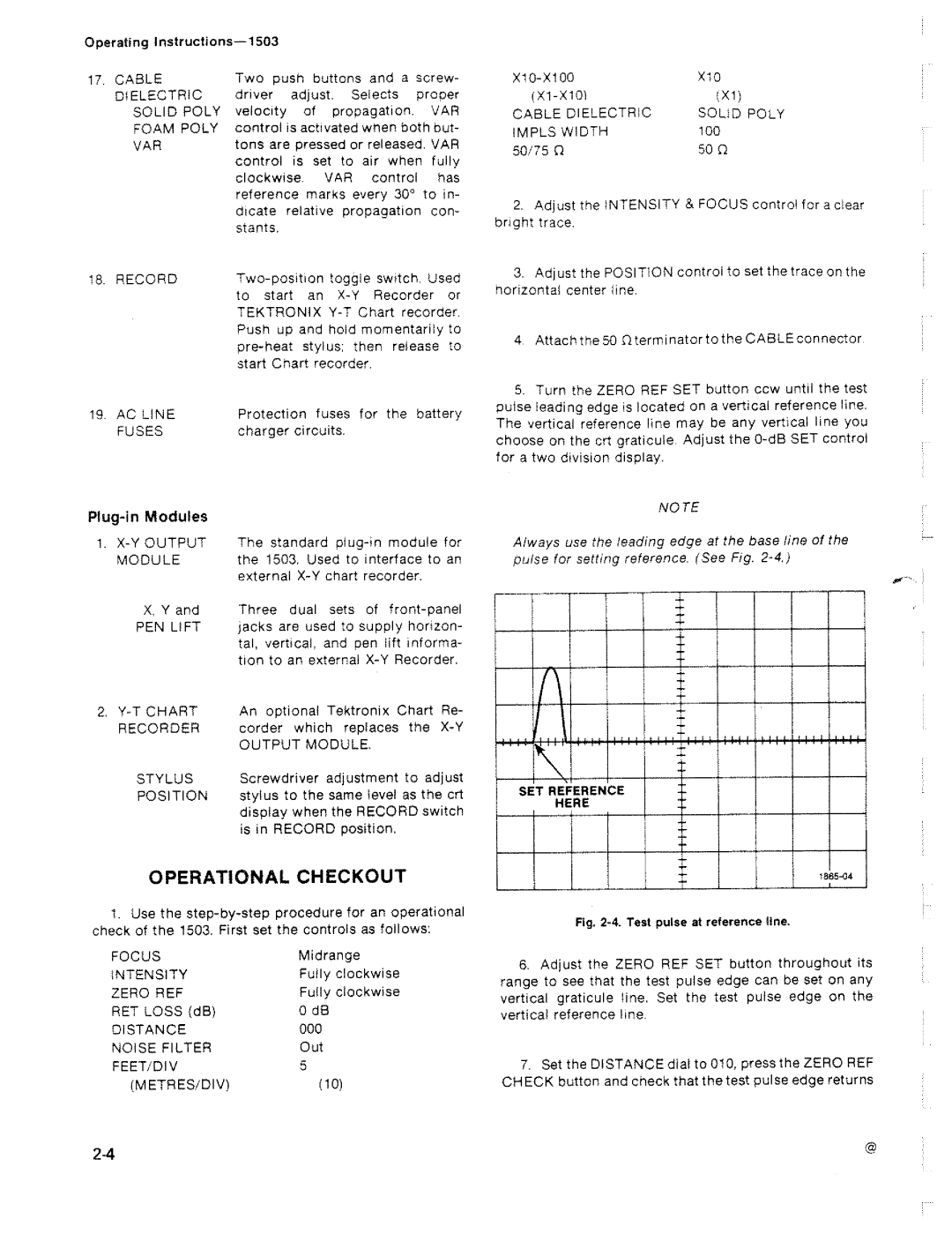 Tektronix 1503 manual 