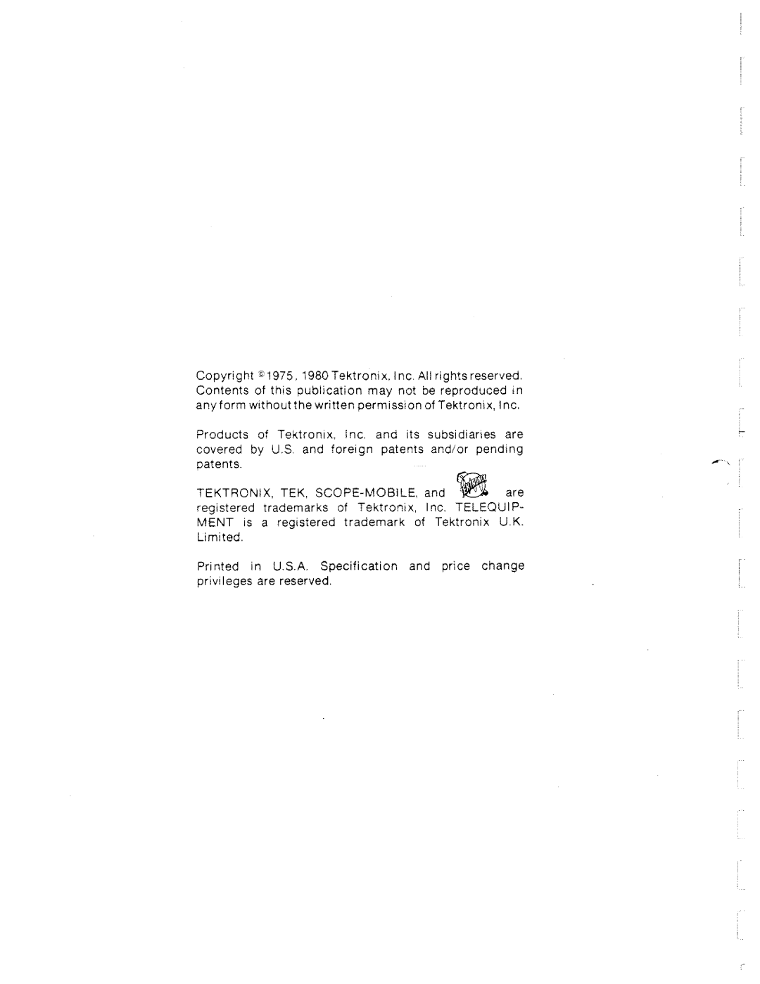 Tektronix 1503 manual 