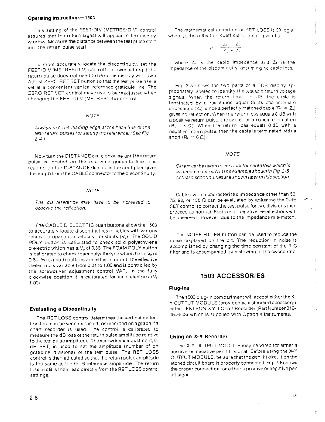 Tektronix 1503 manual 