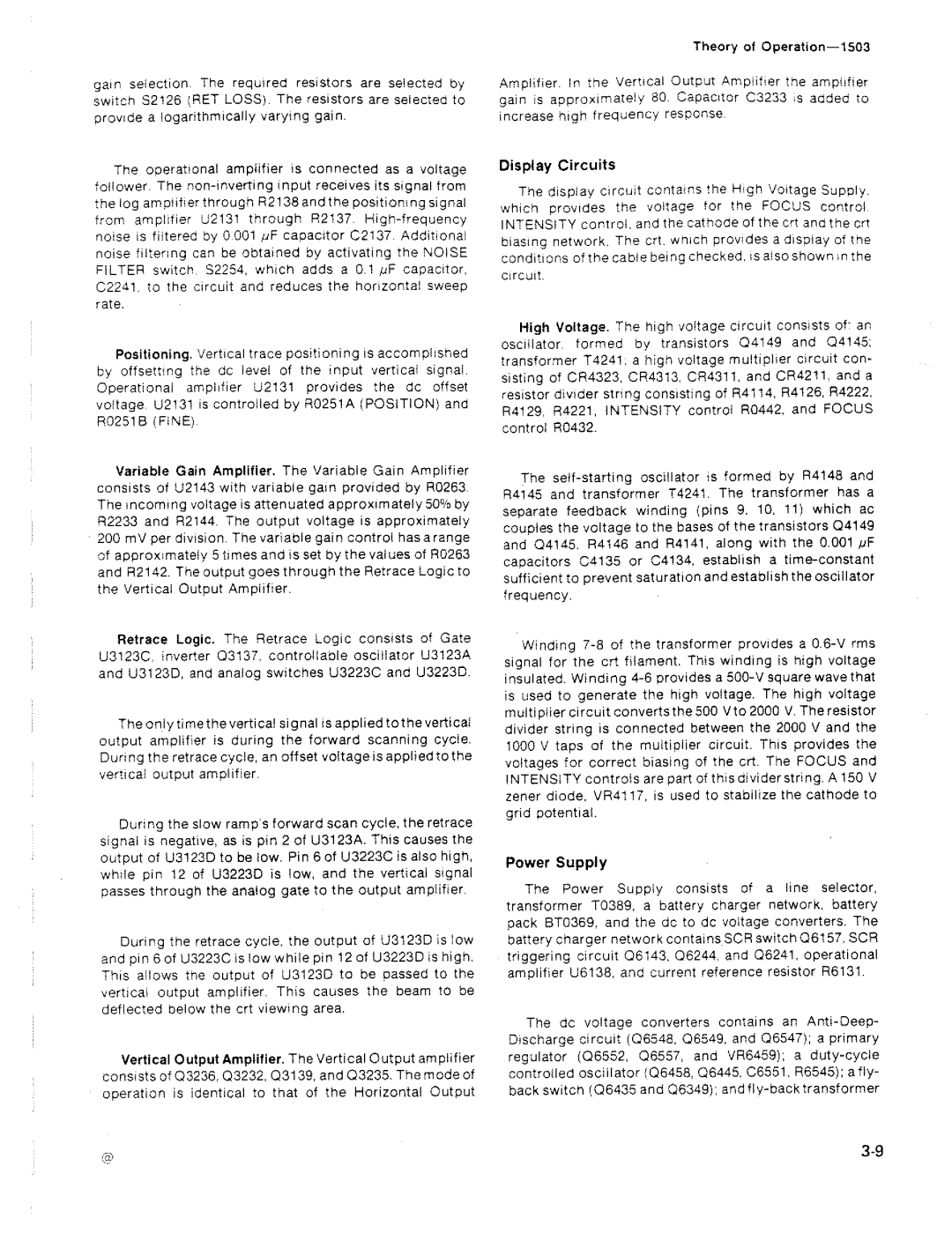 Tektronix 1503 manual 