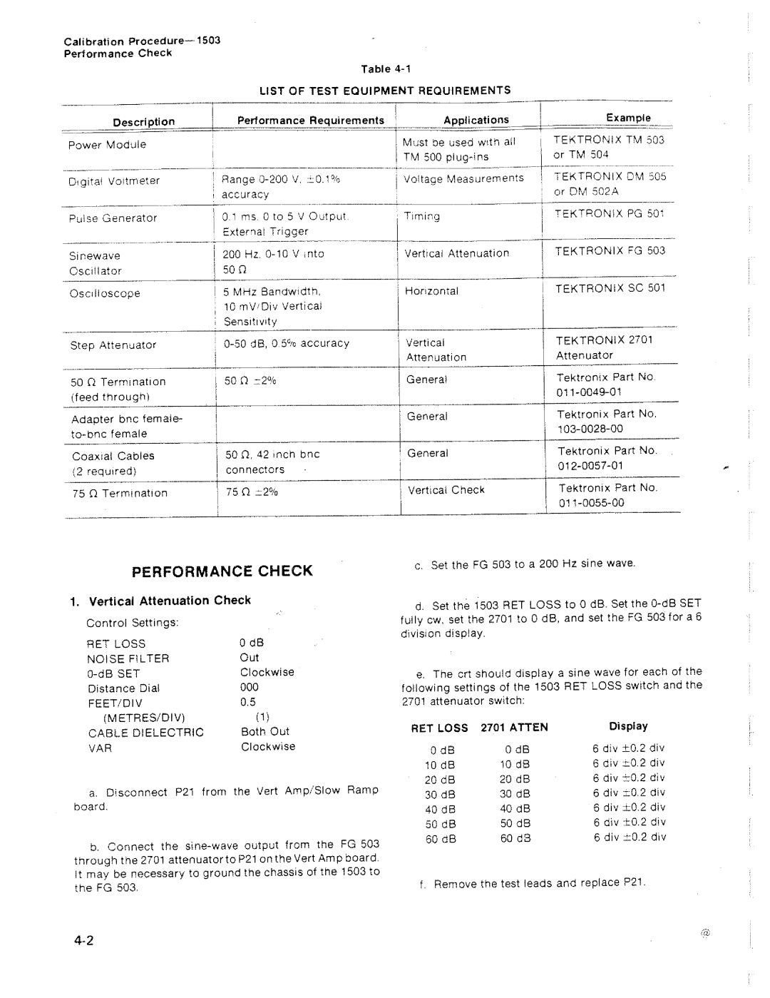 Tektronix 1503 manual 