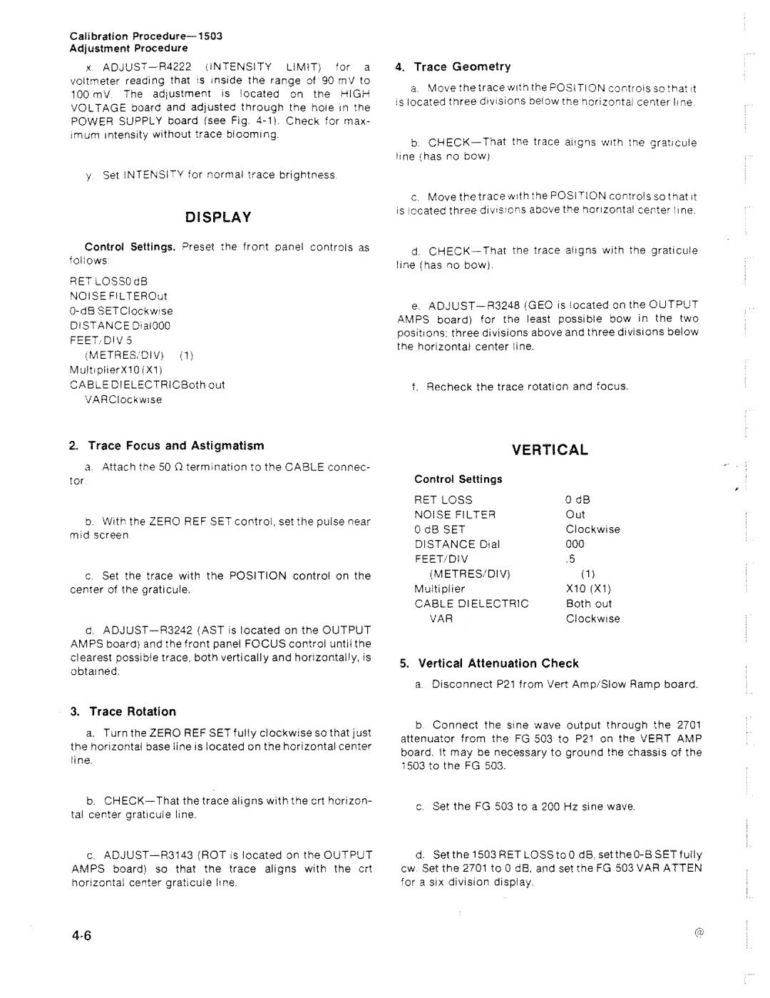 Tektronix 1503 manual 