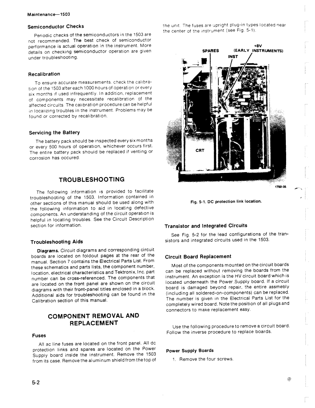 Tektronix 1503 manual 