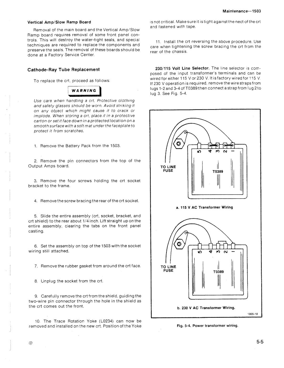 Tektronix 1503 manual 