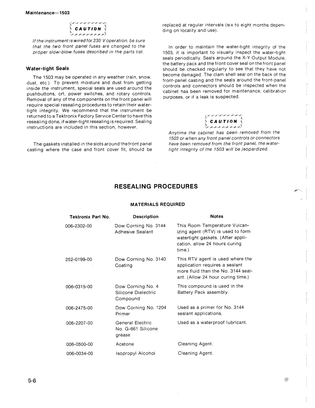 Tektronix 1503 manual 