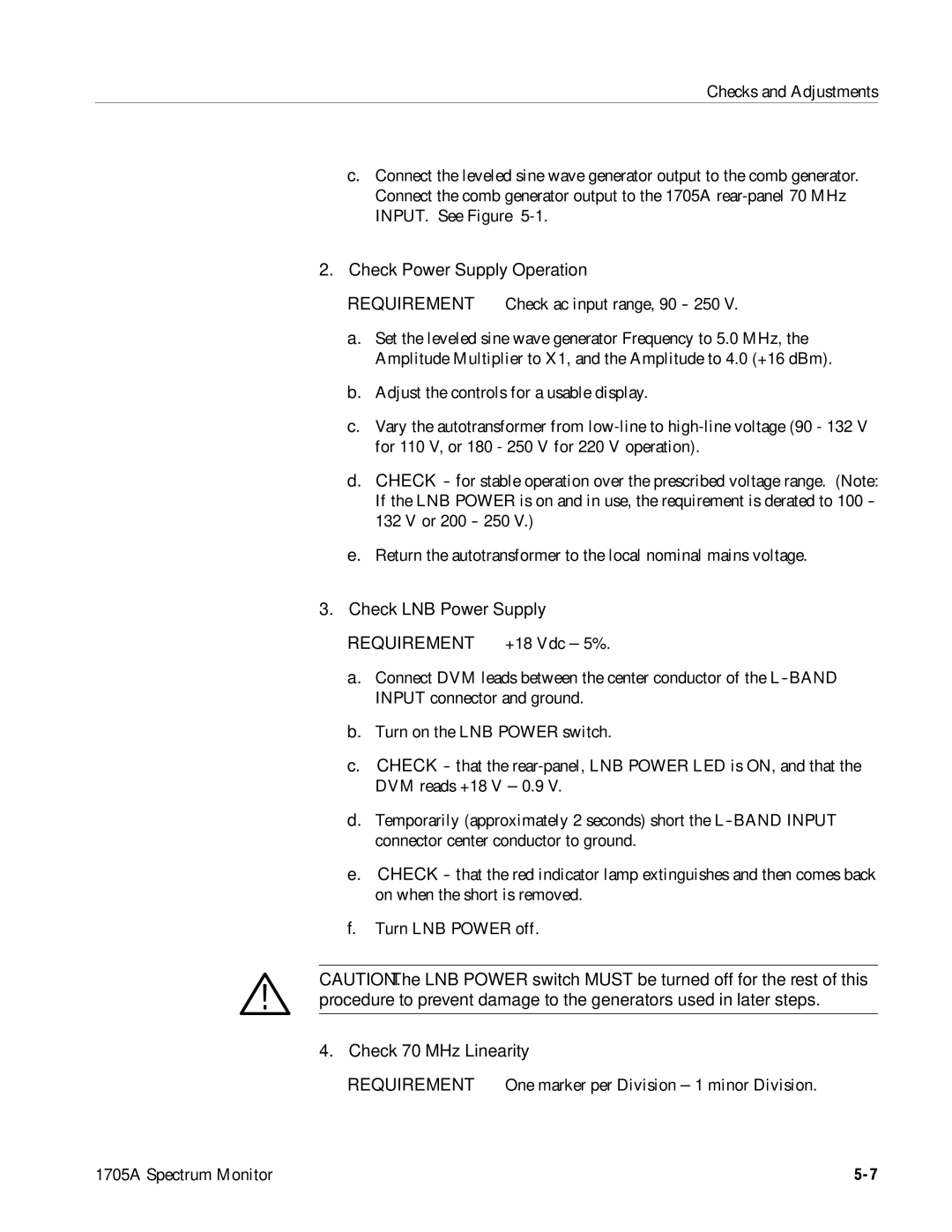 Tektronix 1705A instruction manual 