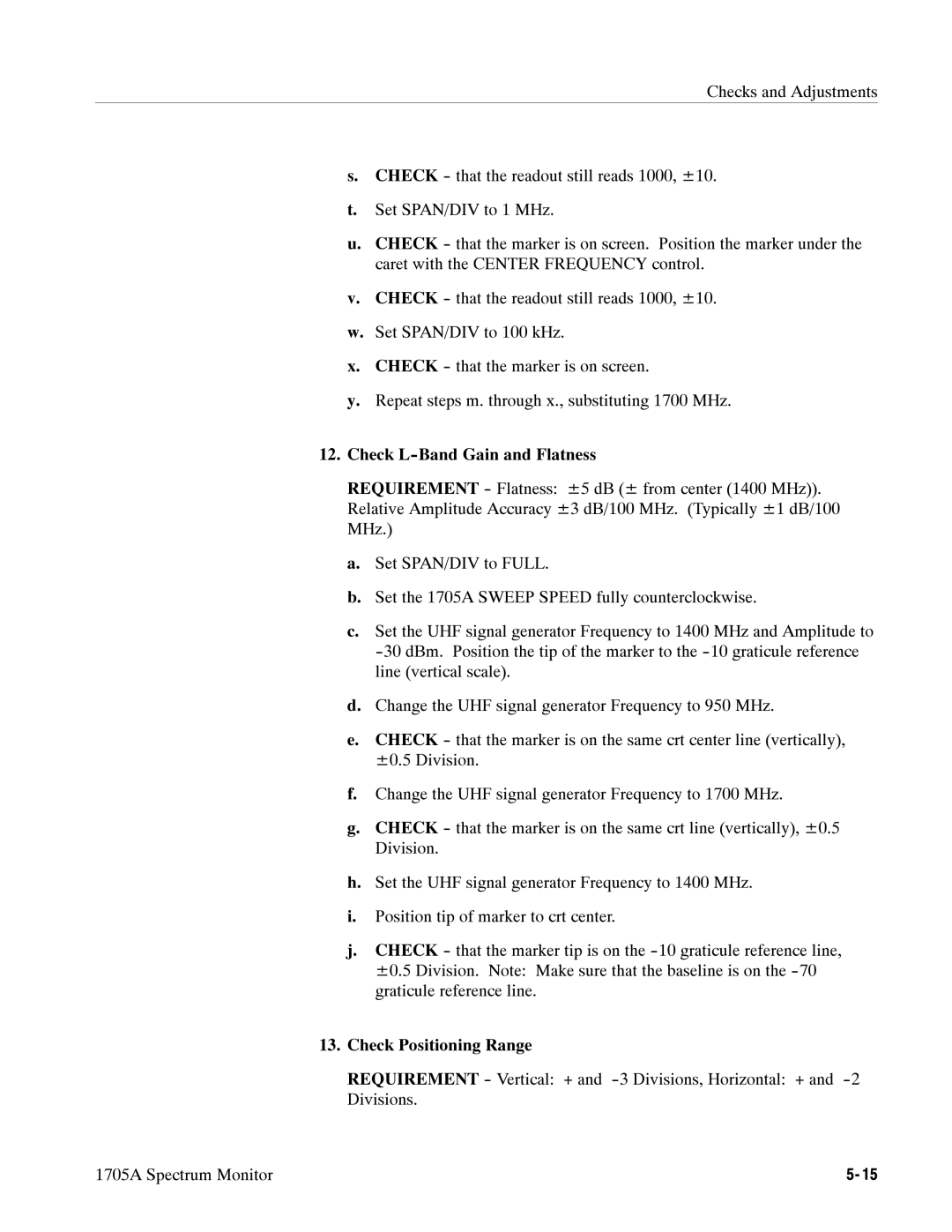 Tektronix 1705A instruction manual 