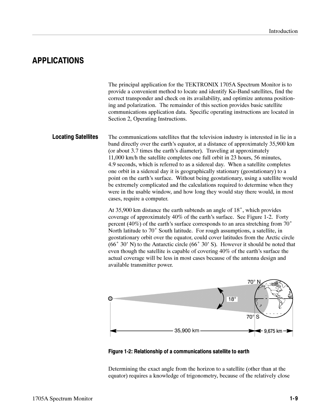 Tektronix 1705A instruction manual Applications 