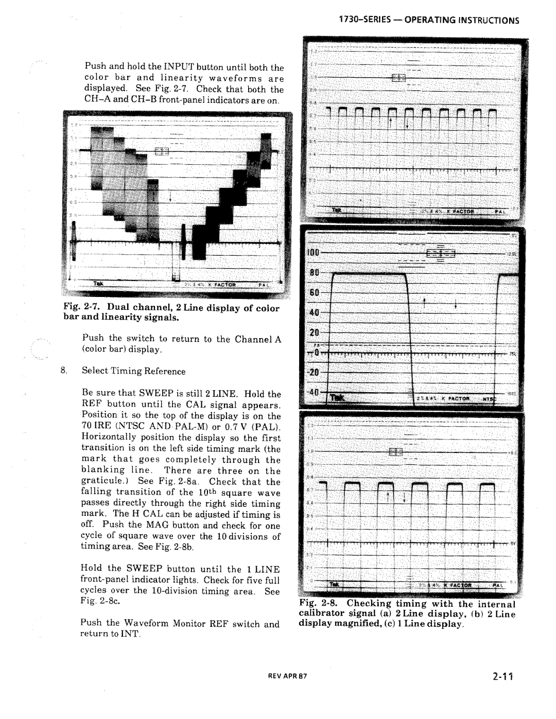 Tektronix 1730-Series manual 