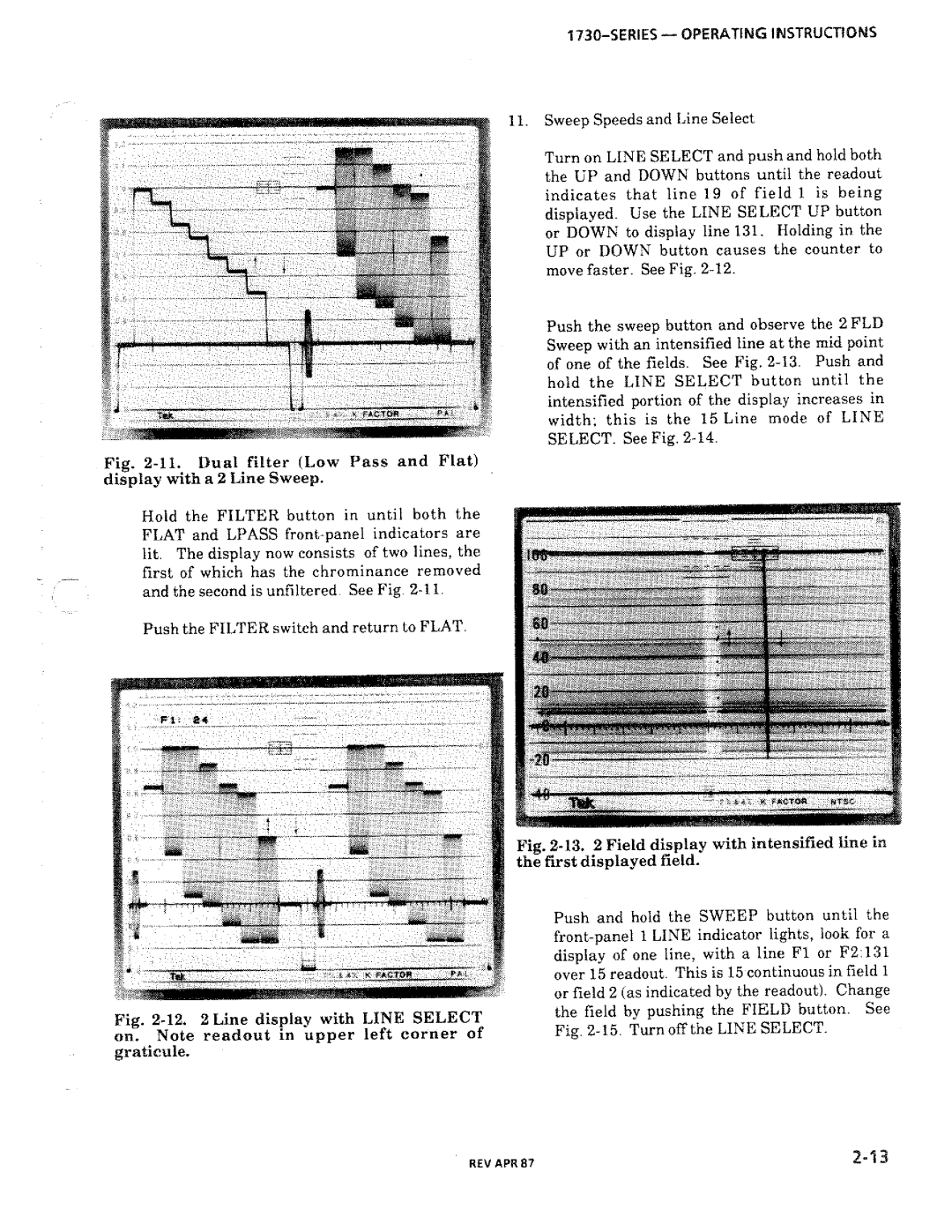 Tektronix 1730-Series manual 