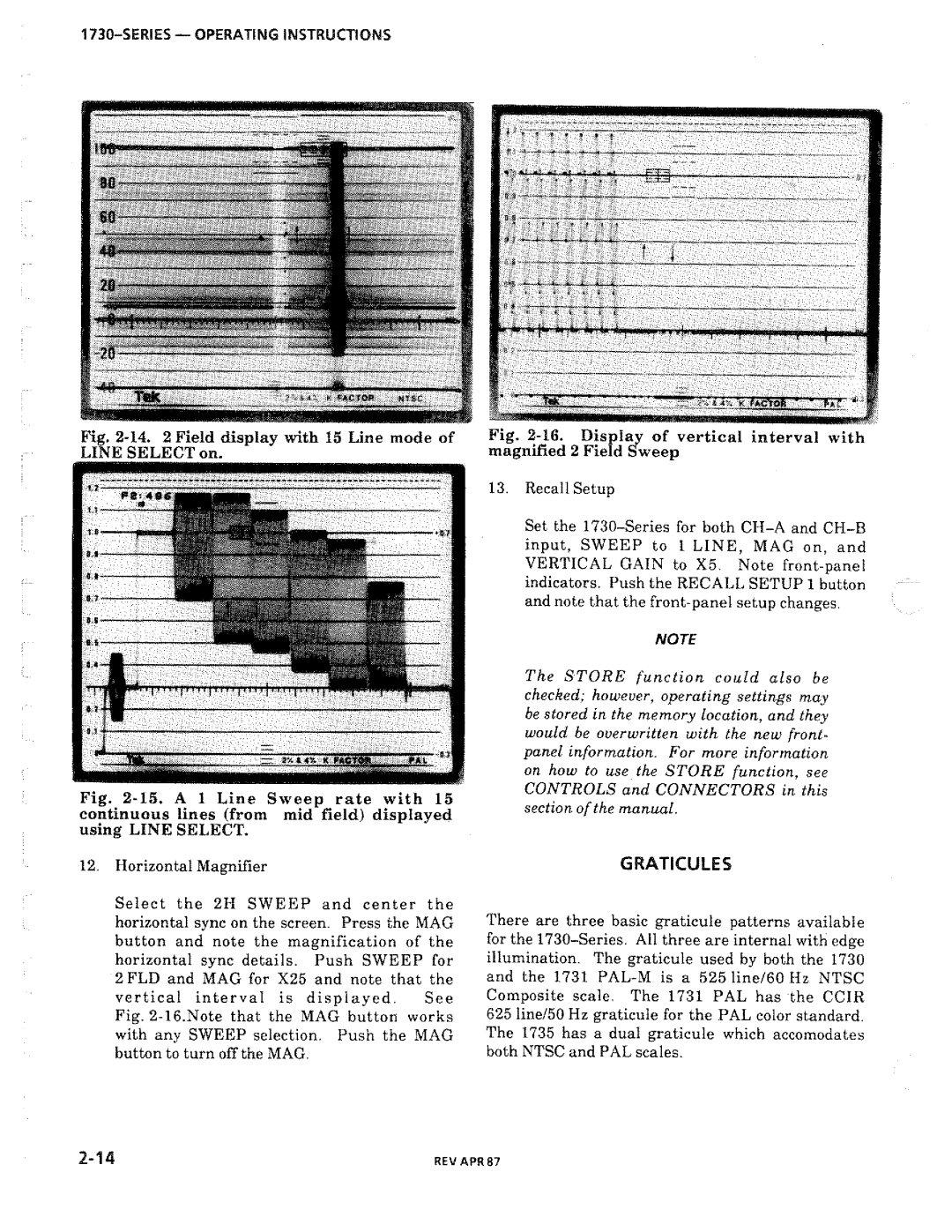 Tektronix 1730-Series manual 