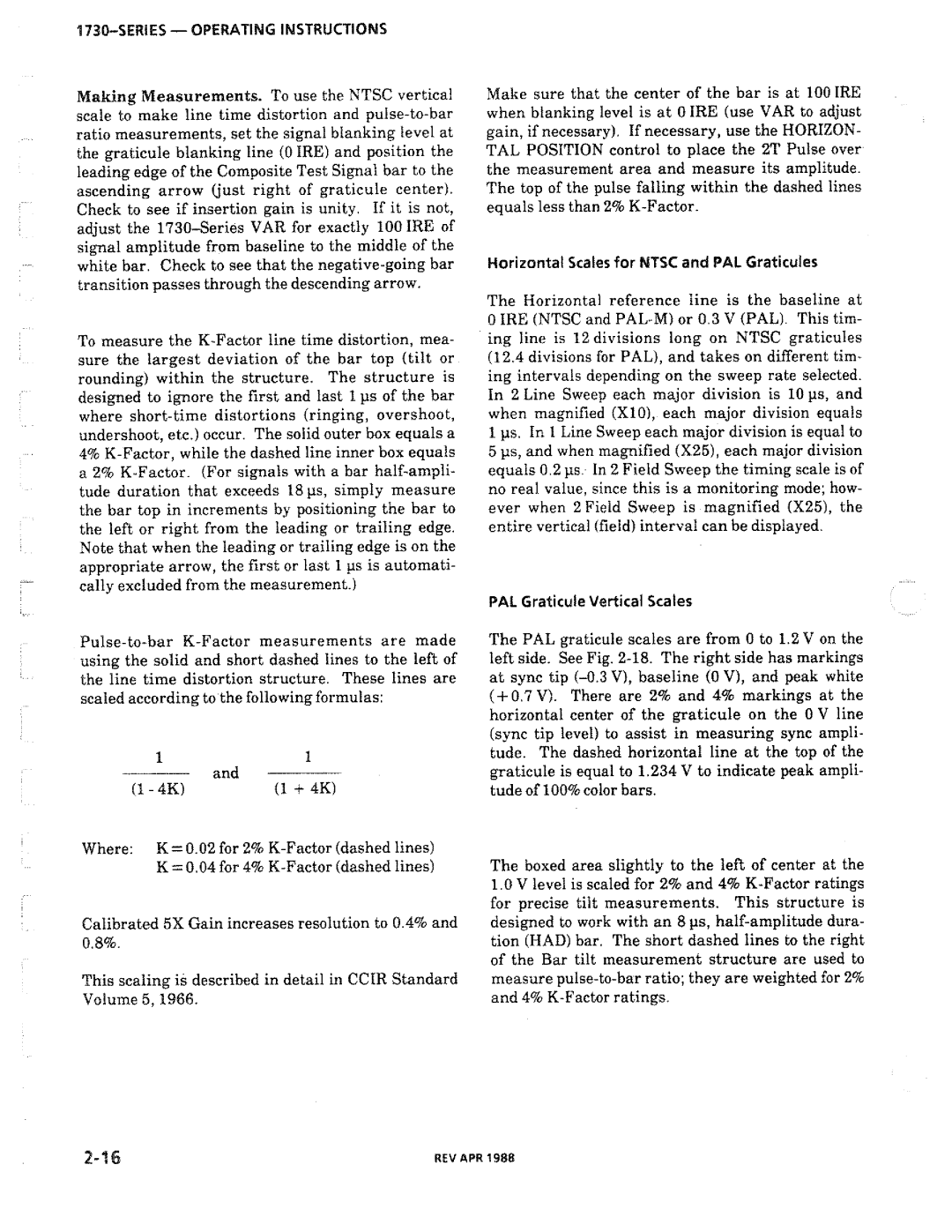 Tektronix 1730-Series manual 
