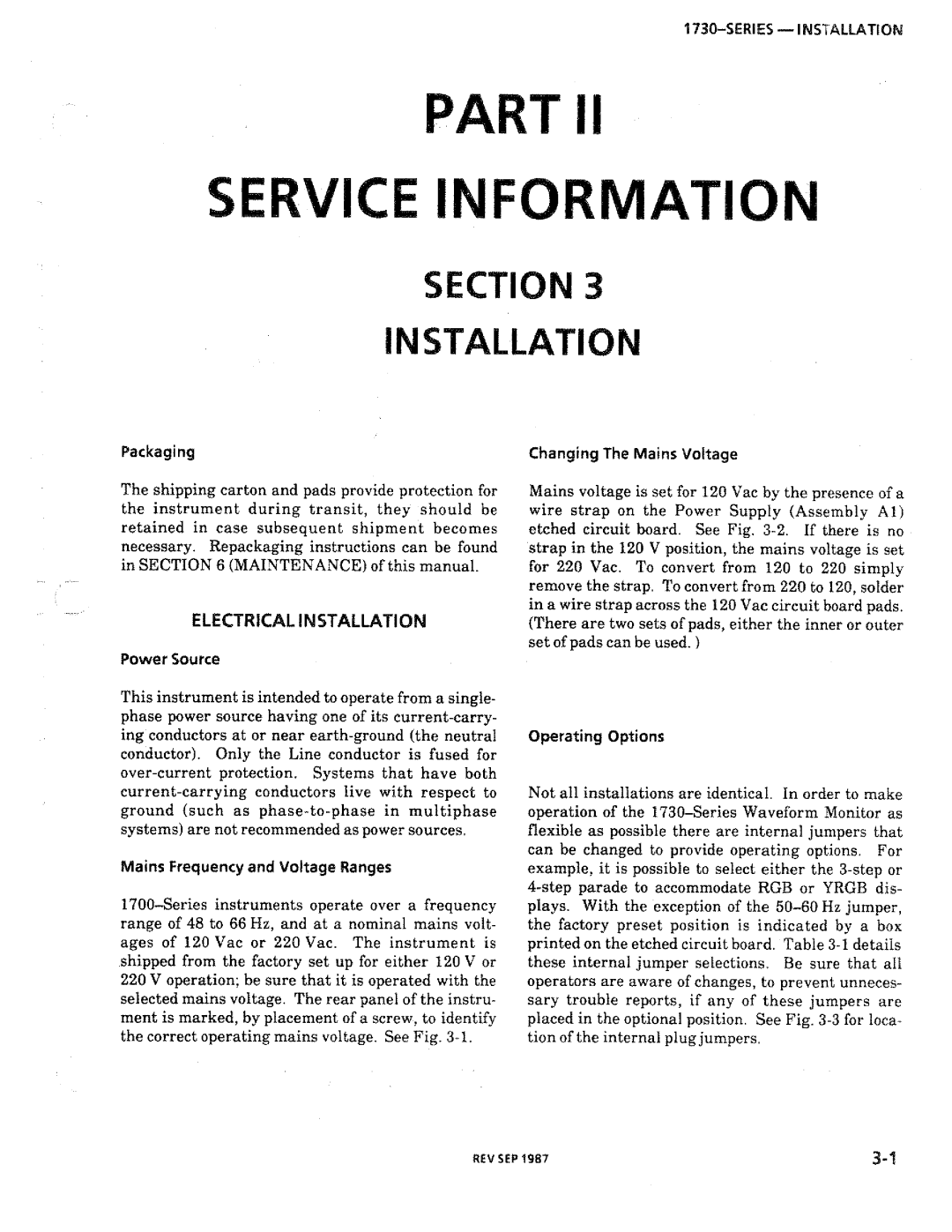 Tektronix 1730-Series manual 