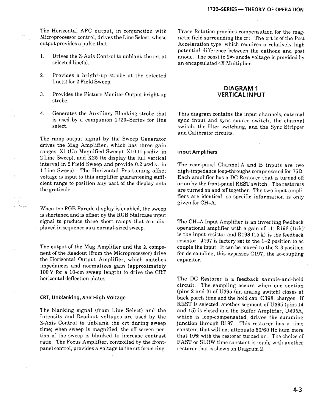 Tektronix 1730-Series manual 