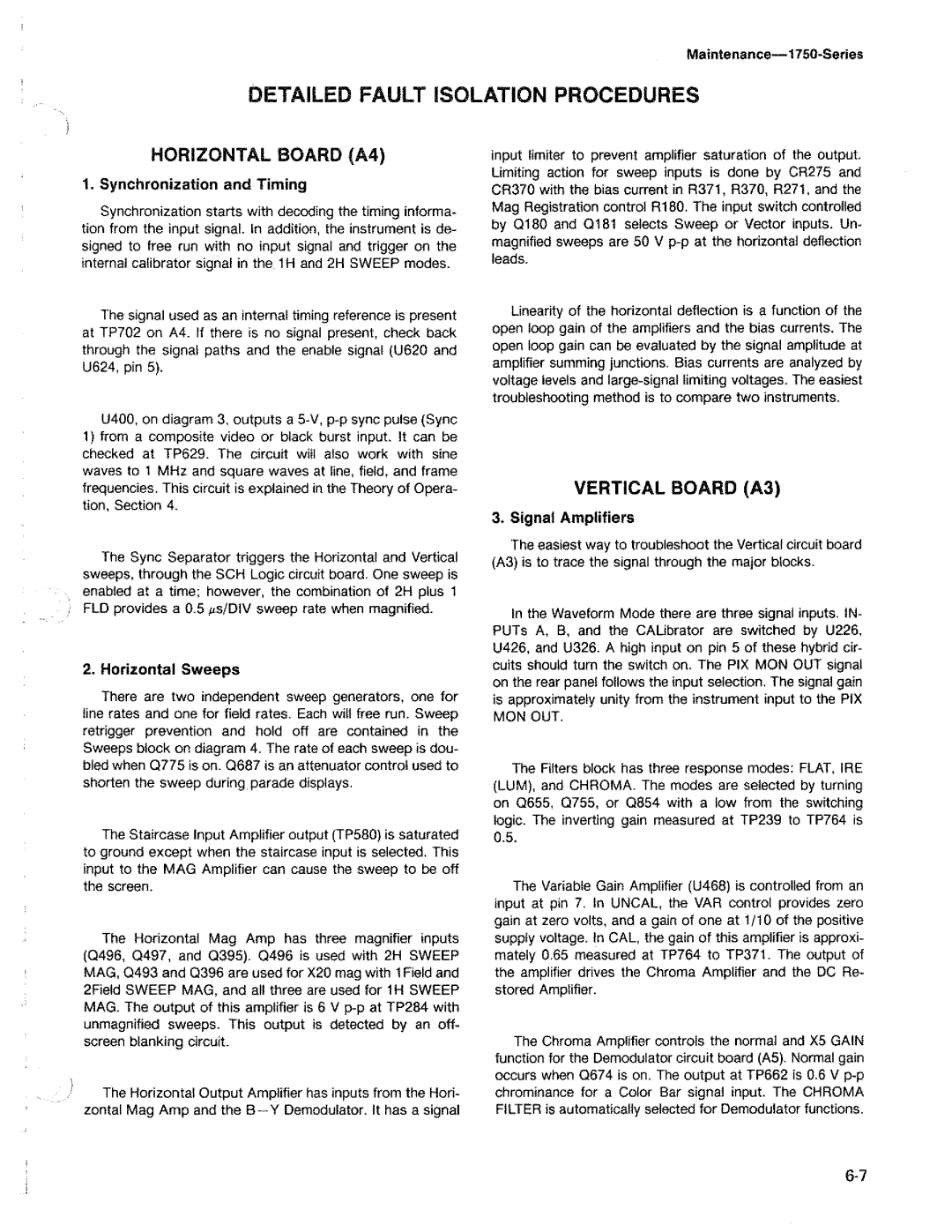 Tektronix 1750 manual 