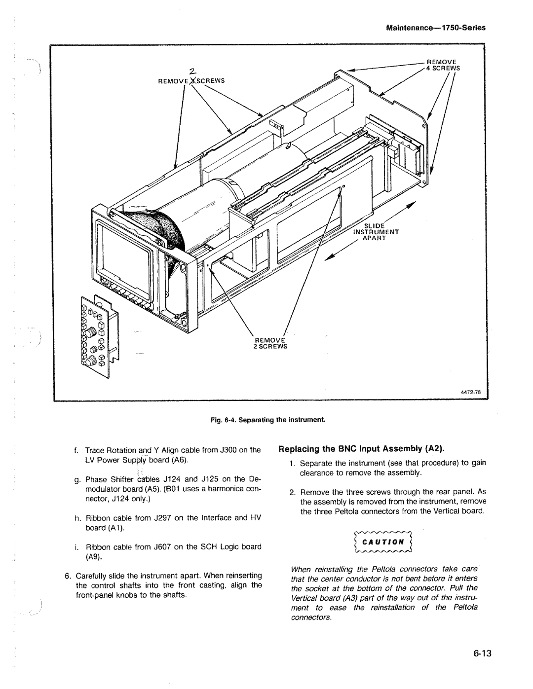 Tektronix 1750 manual 