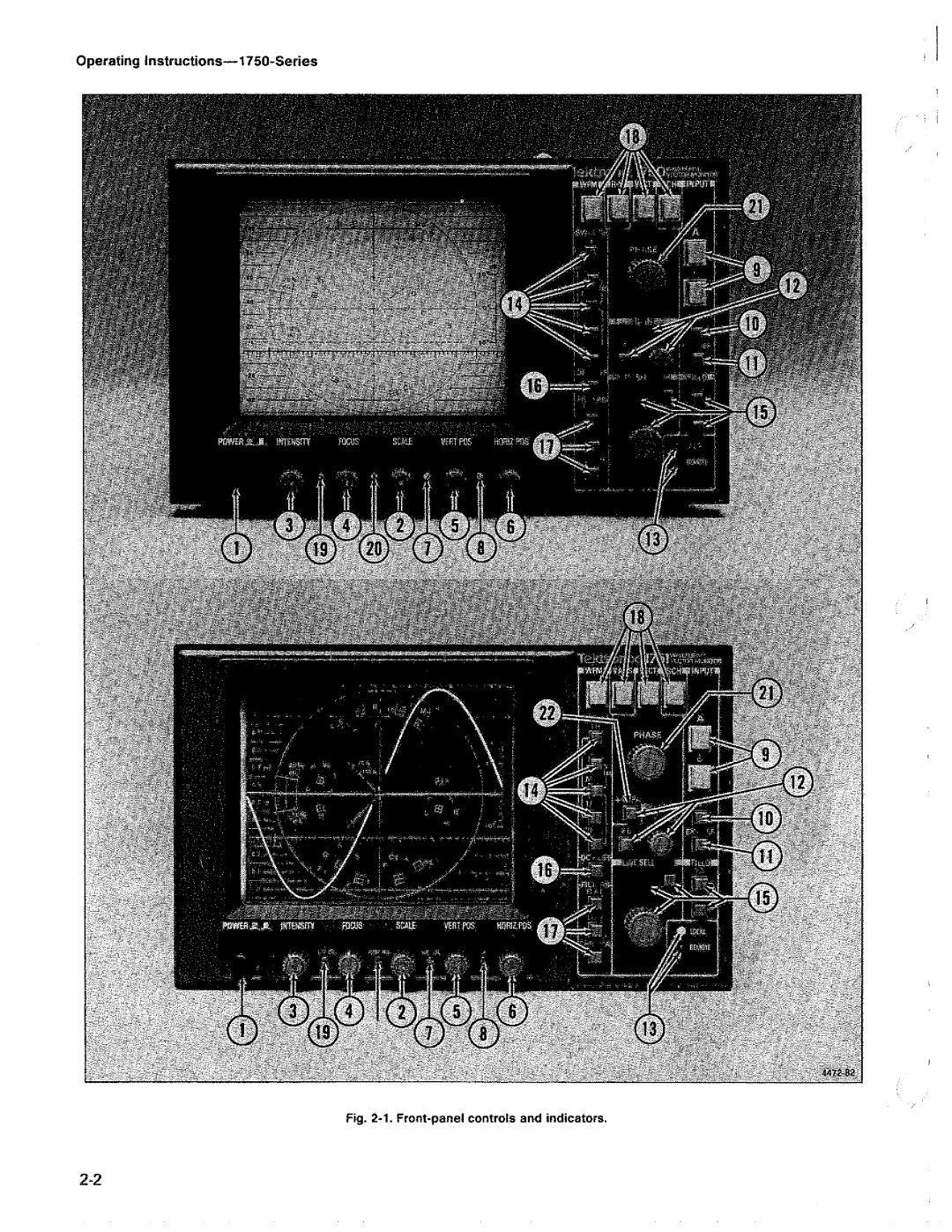 Tektronix 1750 manual 