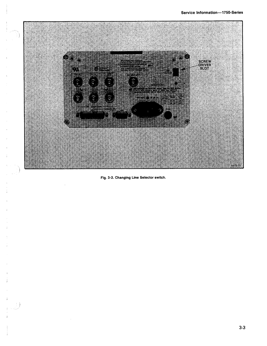 Tektronix 1750 manual 