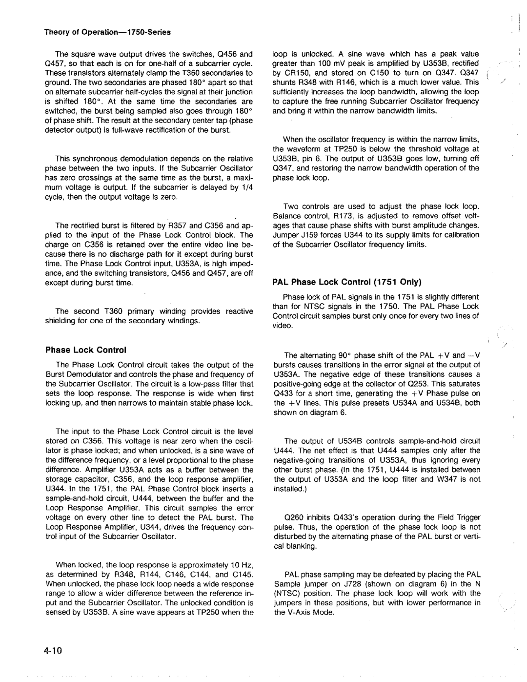 Tektronix 1750 manual 