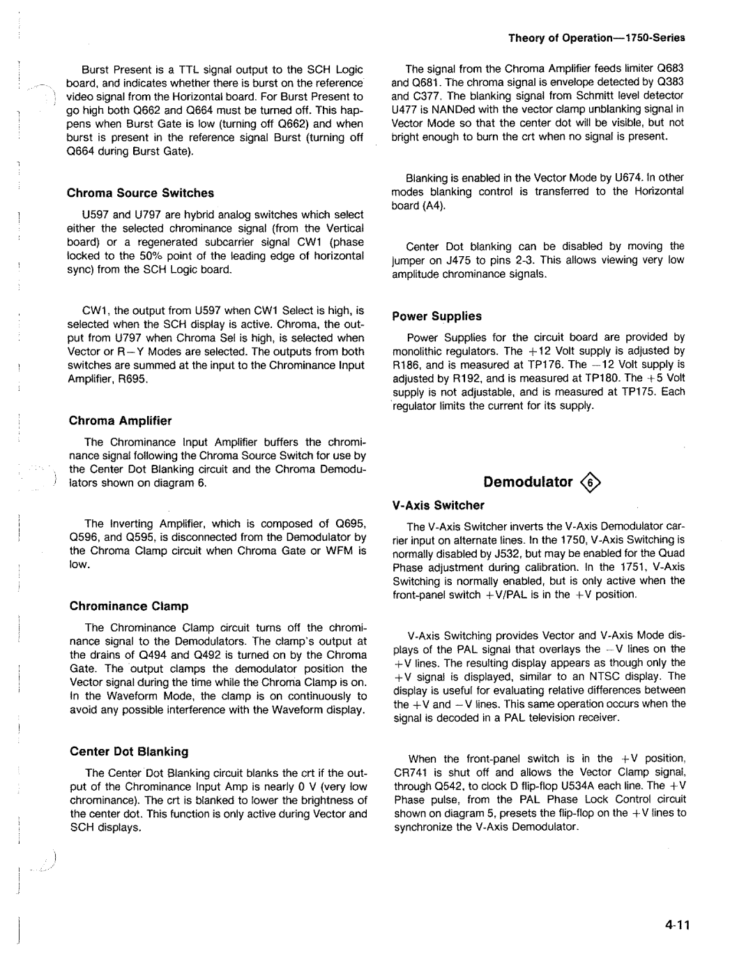 Tektronix 1750 manual 