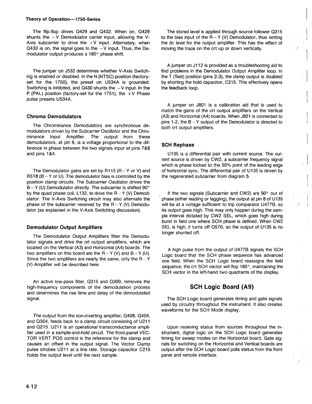 Tektronix 1750 manual 
