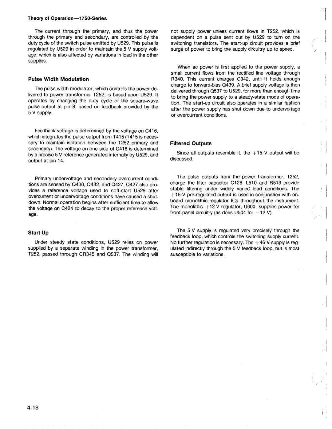 Tektronix 1750 manual 