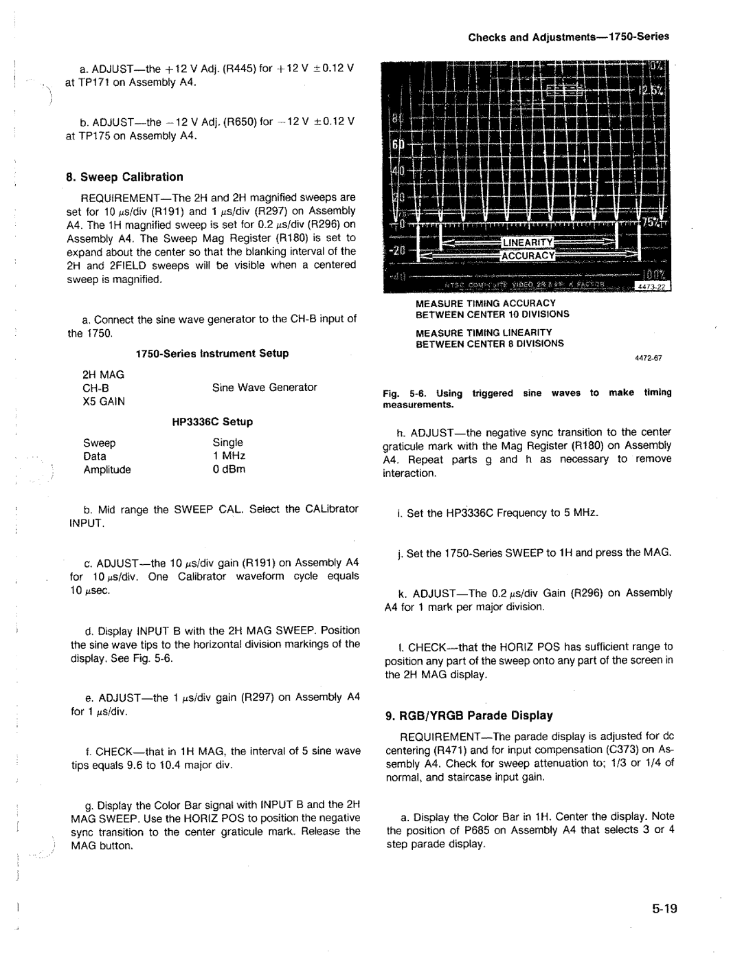 Tektronix 1750 manual 