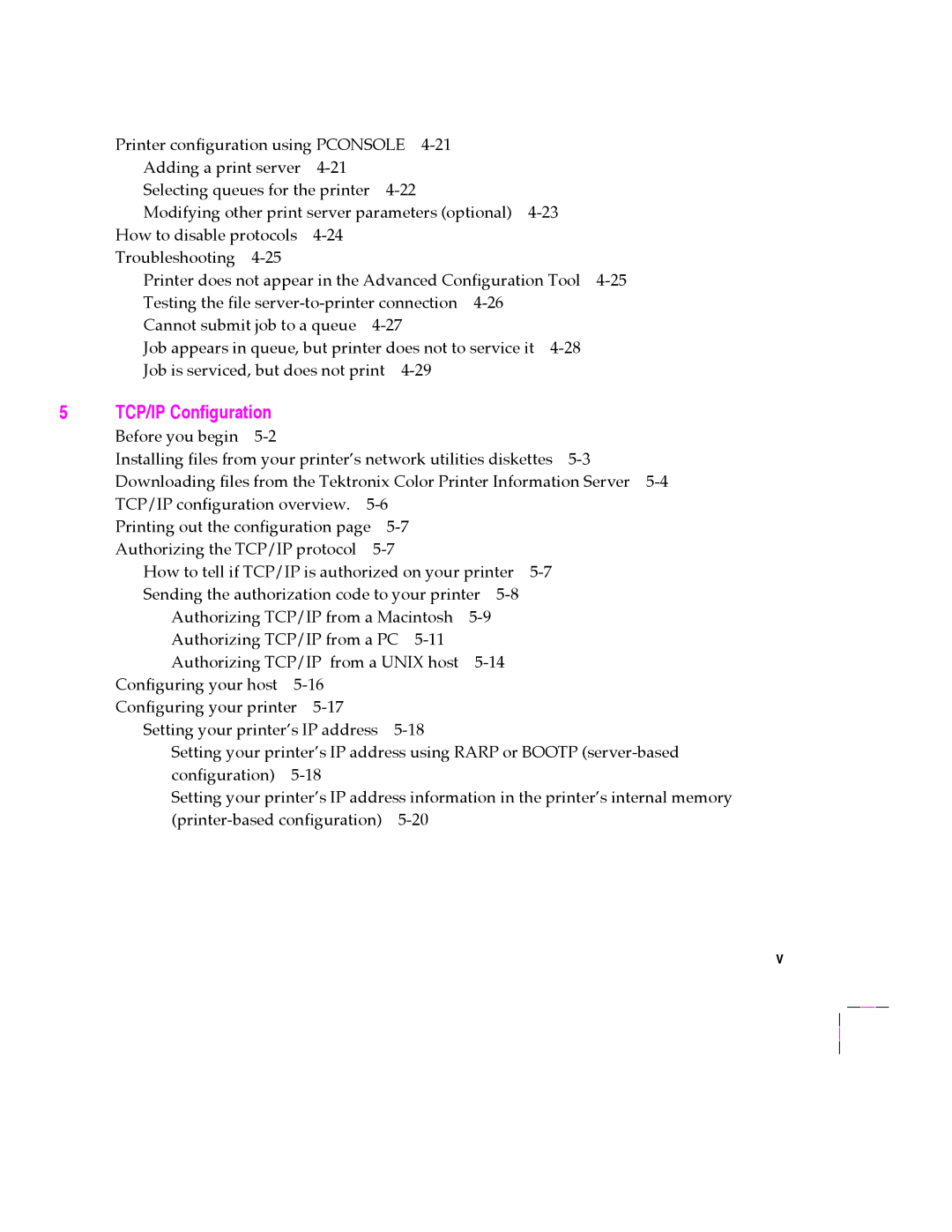 Tektronix 200 Series user manual TCP/IP Configuration 