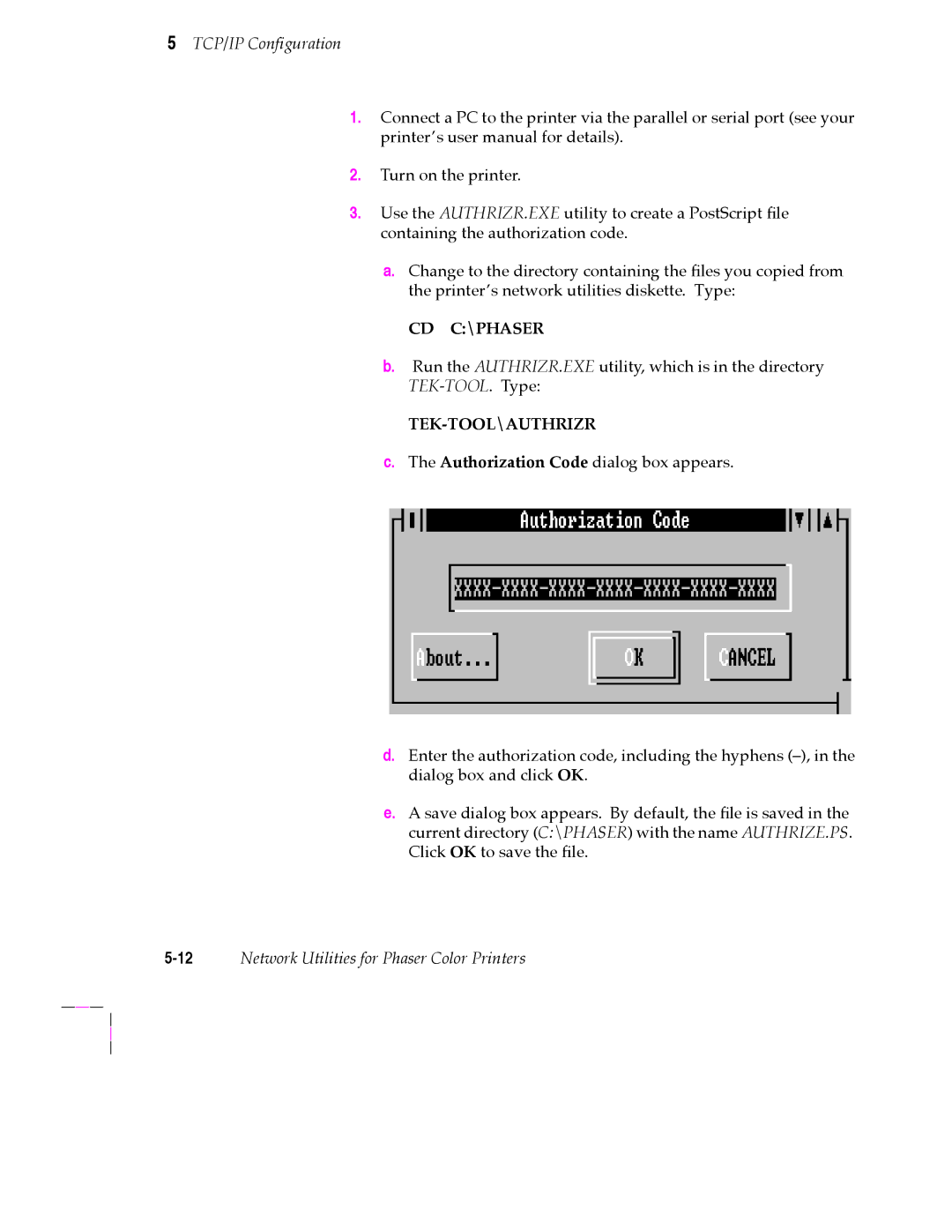 Tektronix 200 Series user manual Cd C\Phaser 