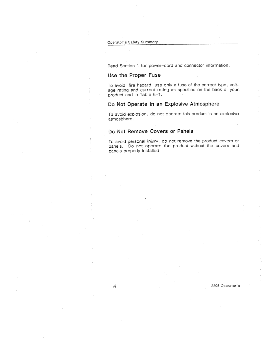 Tektronix 2205 manual 