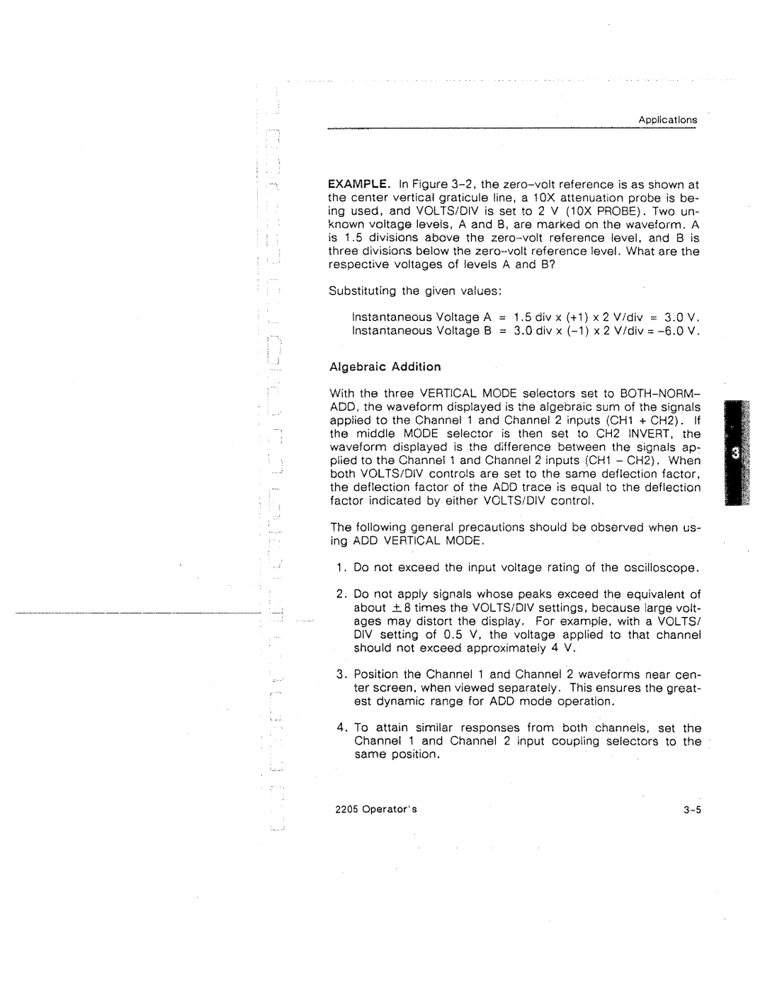 Tektronix 2205 manual 