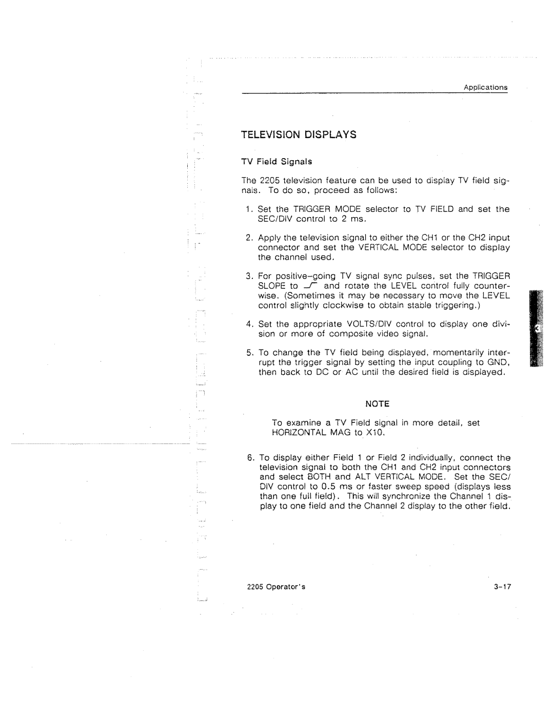 Tektronix 2205 manual 