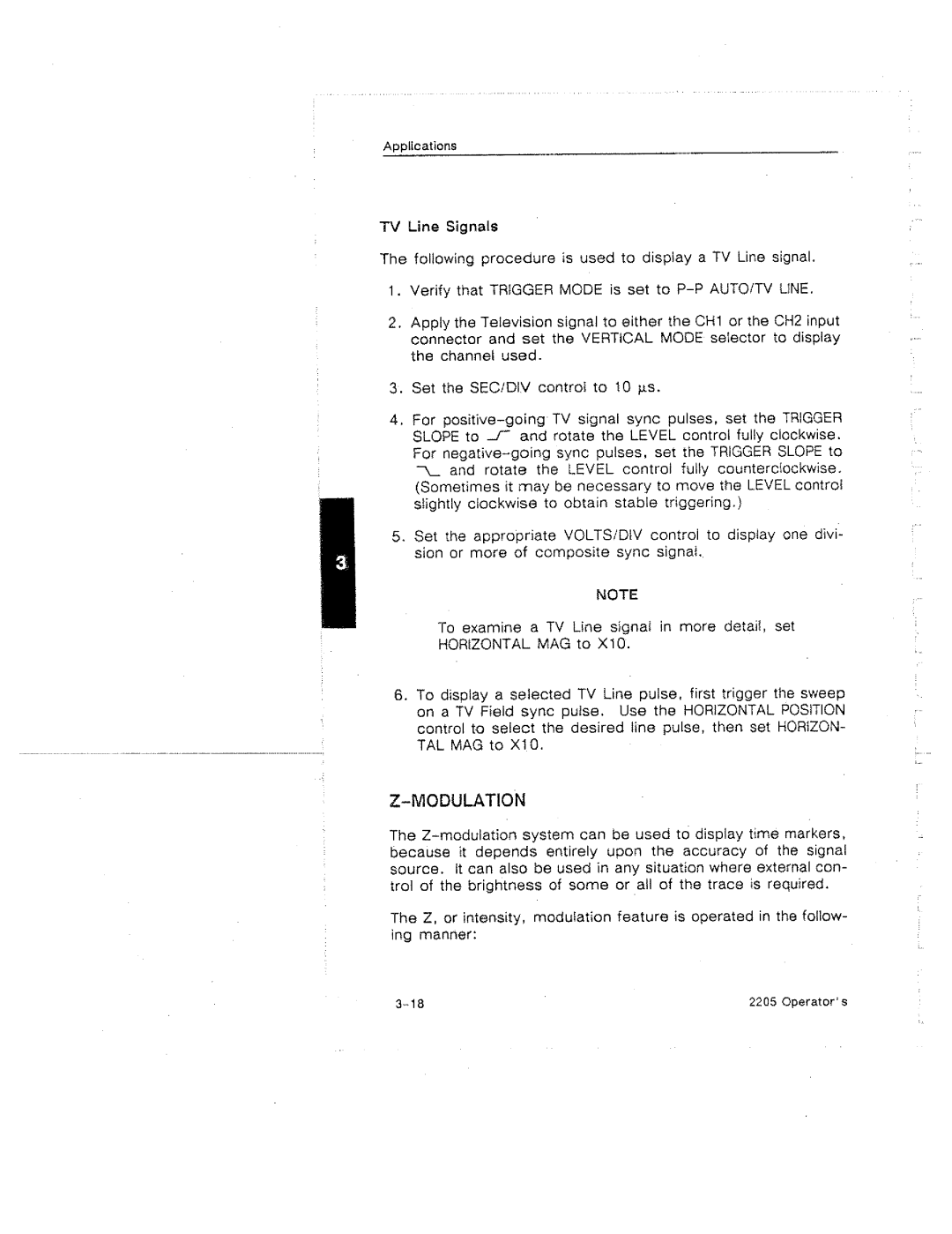 Tektronix 2205 manual 