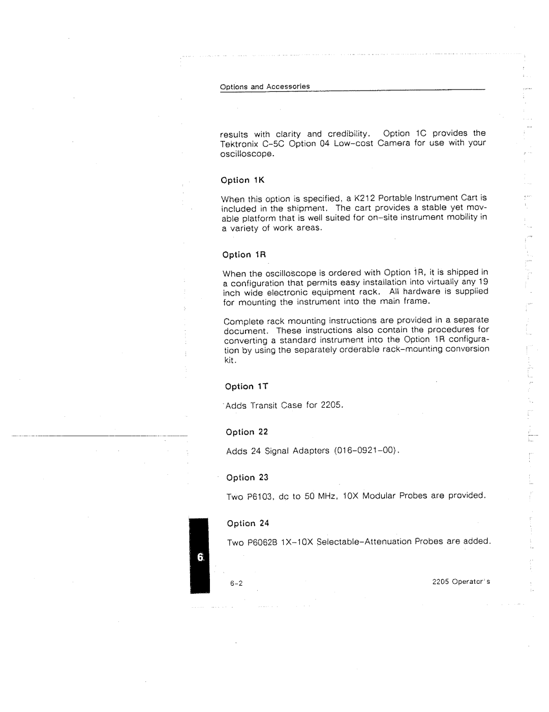 Tektronix 2205 manual 