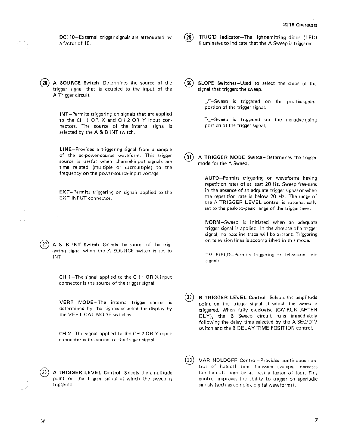 Tektronix 2215 manual 