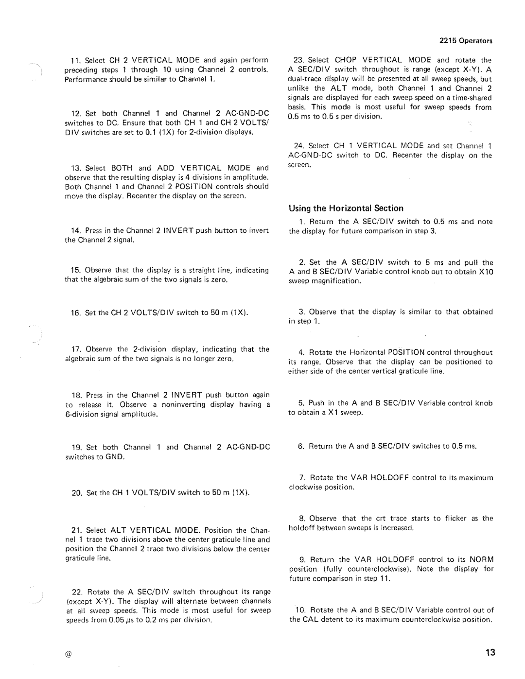 Tektronix 2215 manual 