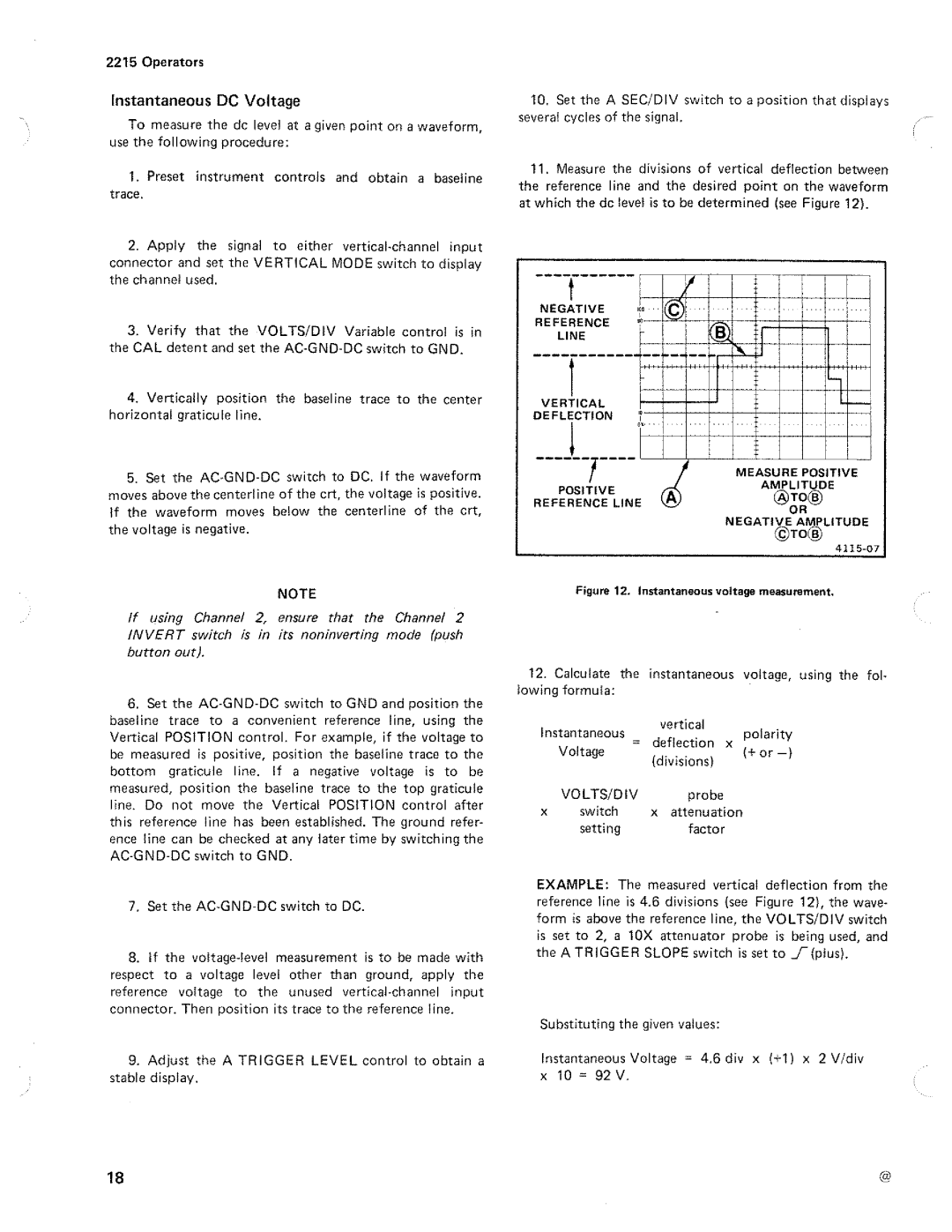 Tektronix 2215 manual 