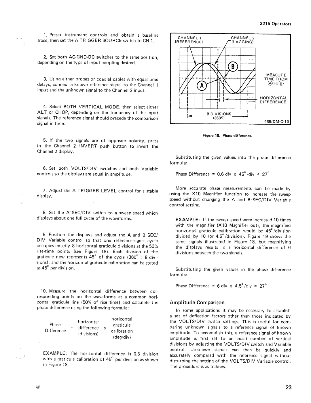 Tektronix 2215 manual 