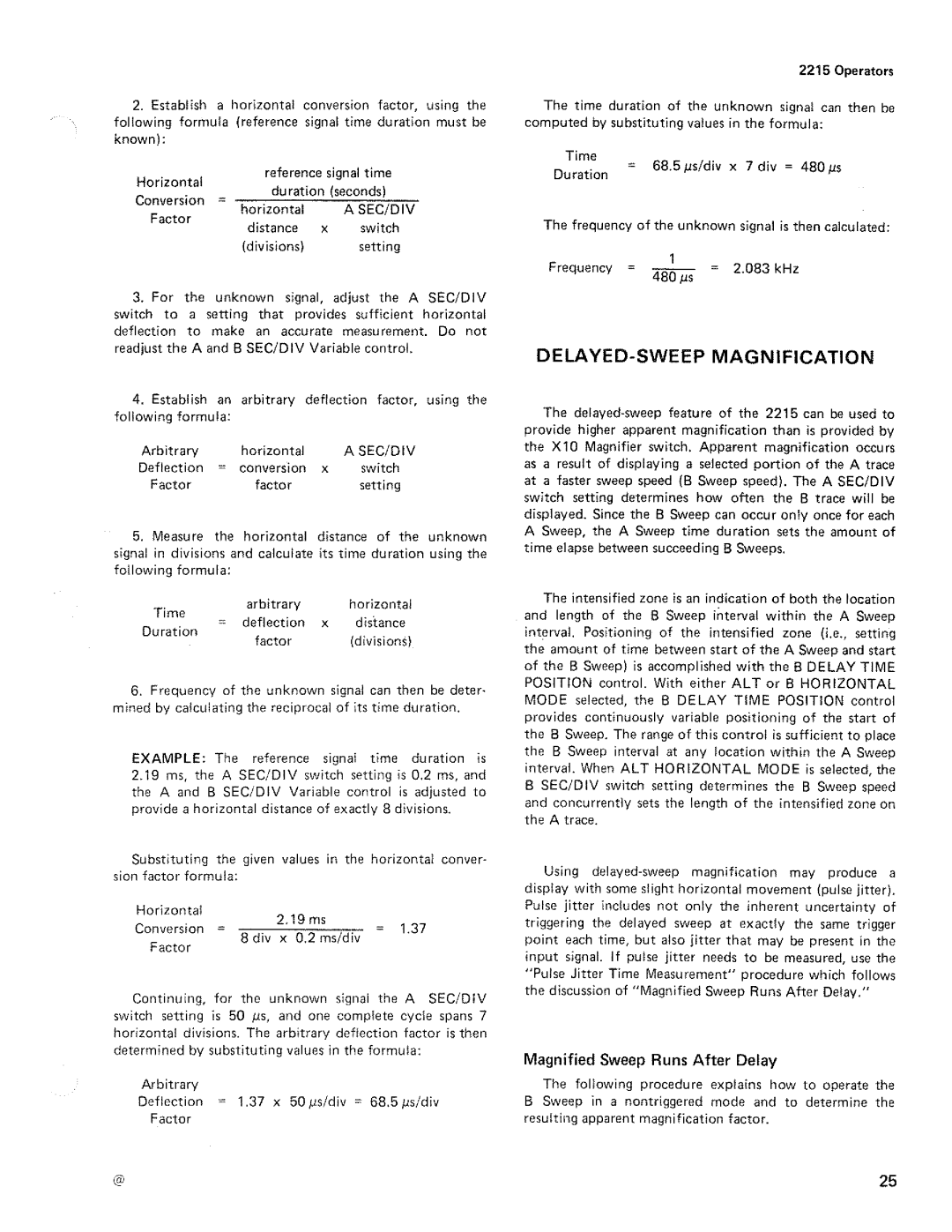 Tektronix 2215 manual 