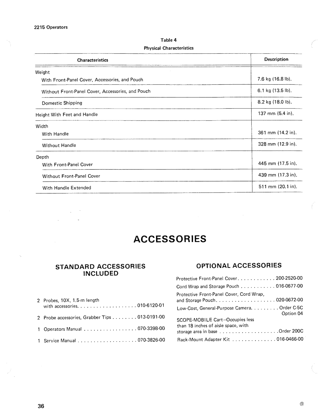 Tektronix 2215 manual 